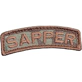 mult1cam Sapper Army Engineer Shoulder Tab Morale Tactical Hook Patch