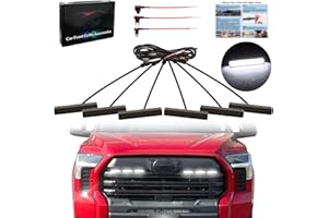 SDTSSYVE Led Grille Grill Lights for 2022 2023 2024 Toyota Tundra Front Grille rapt0r Lights For 2007 2008-2012 2013-2021 Tundra Trd pro grills light accessories 6pcs/set (TY-tundra-W)