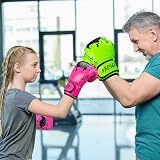Grosee Kids Boxing Glove 6oz 8oz Pink Youth Training Sparring Kids MMA Gift view 7