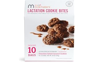 Munchkin Milkmakers Lactation Cookie Bites, Chocolate Salted Caramel, 10 Ct