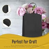 Thepaperbagstore 10 Black Small Paper Party Bags With Handles 18x22x8cm view 5