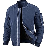 Amazon.com: Pro Club Men's Flight Bomber Jacket, Navy, Small