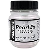 Jacquard Pearl Ex Pigment Powder 0.5 oz Interference Violet - Loose Mica Powder for Epoxy Resin, Watercolors, Calligraphy Ink &amp; Clay - Epoxy Pigment Powder - Epoxy Resin Color