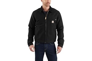 Carhartt mens Relaxed Fit Duck Blanket-Lined Detroit JacketWork Utility Outerwear