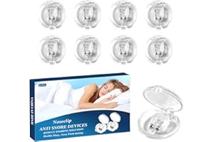MILUMBER Sleep Clips snoring,Anti Snoring Devices(8pcs),Anti snoring Nose Clip,Snoring Nose Clip,Snore Stopper,Snoring Solution for Comfortable and Quieter Sleep,Silicone Magnetic Suction Anti snoring Devices