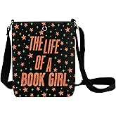 JNIAP Book Lover Crossbody Bag Bookworm Gifts The Life Of a Book Gi-rl Gift Books Nerd Gifts Bookish Shoulder Bag