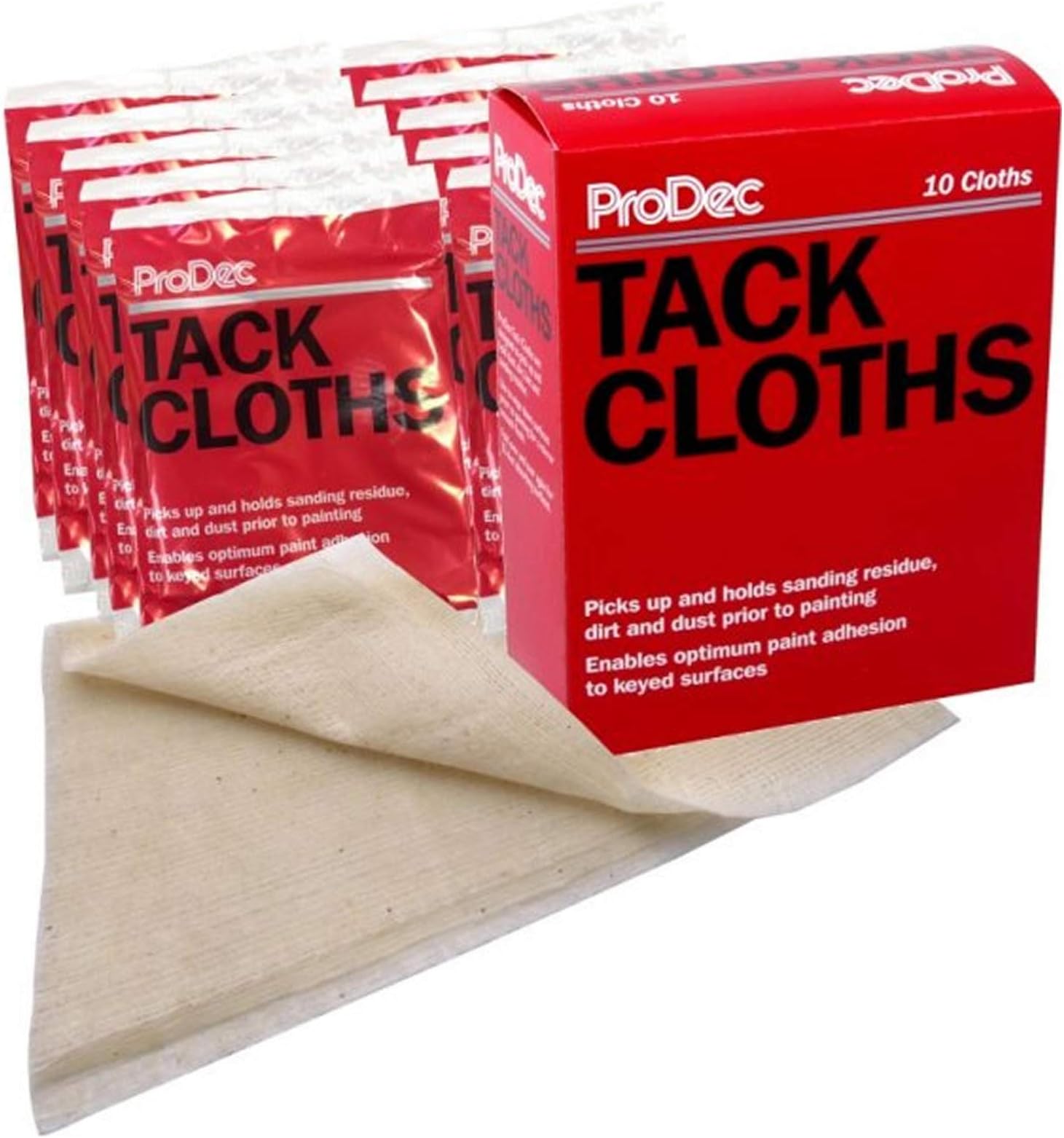 ProDec PTR10P Tack Cloths (Box of 10 Cloths) Cleaning Paintwork (10)