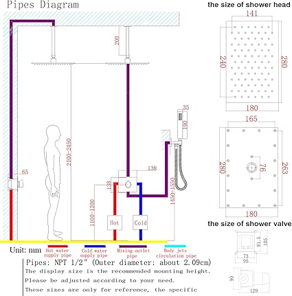 What Is The Average Height For A Shower Valve