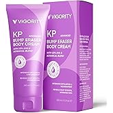 Vigority Keratosis Pilaris Treatment Cream with Lactic Acid – KP Body Bump Exfoliating Moisturizer for Rough, Bumpy, Dry & Flakey Skin, Strawberry Legs – 5.1 Oz