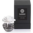 Zodax Illuminaria Porcelain Room Diffuser Gray Glass Bottle Tahitian Gardenia