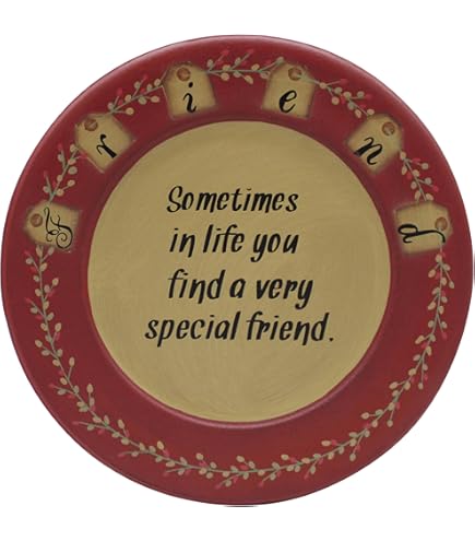 7/mo - Finance CVHOMEDECO. Primitives Vintage "from Small Beginings Come Great Things Wood Decorative Plate Round Display Wooden Plate Home Decor Art 13 1 4 Inch