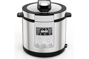 GIHETKUT 14-in-1 Electric Pressure Cooker, 6.3 Quart Multi Cooker, Rice Slow Cooker with Knob, Steamer, Sauté, Yogurt Maker, 