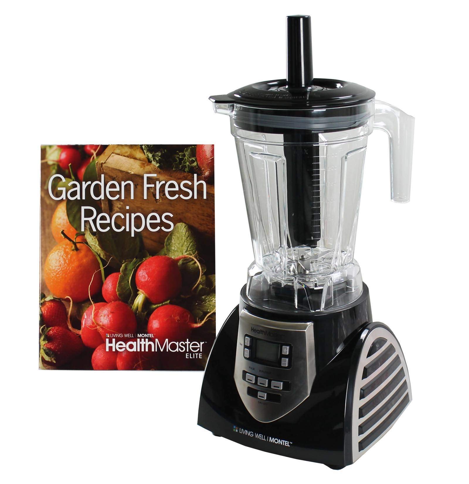 Healthmaster Elite JLA-8 Licuadora profesional para encimera, emulsionante de 1200 vatios con tarro sin BPA de 60 oz, cuchillas de acero inoxidable para bebidas congeladas, batidos, salsas y más, negro