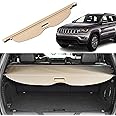 Liizoo Cargo Cover Fit for Jeep Grand Cherokee 2011-2016 2017 2018 2019 2020 2021 Rear Trunk Cover Rear Trunk Security Cover Shielding Shade Car Accessories, Beige