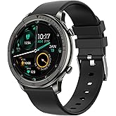 AOLON Smart Watch for Men Women (Answer/Make Calls), 1.46" IPS HD Screen, Fitness Tracker, 100+ Sport Modes, Blood Oxygen/Sleep/Heart Rate Monitor, IP67 Waterproof, Smartwatch for Android iOS, Black