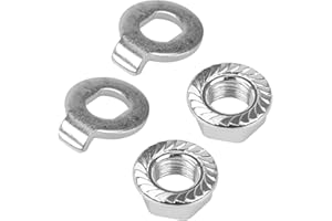 PAHAFENRY 2 PCS Steel Washer & 2 PCS Motor Screw Set for M14, Anti-Rotation Torque Parts for Electric Bike Bicycle Hub Motor, Ebike Scooter Repair Accessory