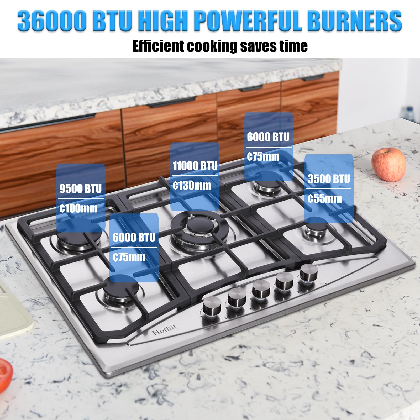 Hothit Propane Gas Cooktop 30