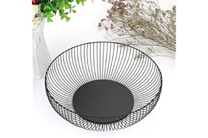 BTSKY Creative Metal Fruit Basket Mesh Vegetable Bowl Wire Fruit Baskets for Kitchen Countertop Holder for Fruit Vegetable Sn