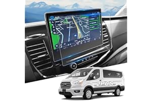 WEIPIN For 2022-2025 Transit (Passenger Van XL/XLT/Cargo Van/Crew Van) Screen Protector 12 Inch Nano Anti-Scratch Ultra-Tough Touchscreen *2 Accessories - No More Fingerprint