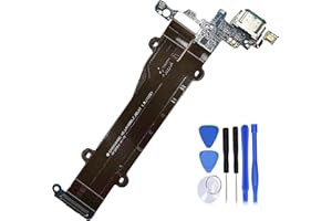 Eaglewireless USB Charging Port Board Flex Cable with Mic and Waterproof Rubber Ring for LG V60 ThinQ 5G V600AM V600TM+Tools