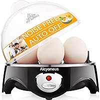Alcyoneus Rapid Egg Cooker, Electric Egg Boiler, Noise-Free Hard Boiled Egg Cooker with Auto Shut Off & 7-Capacity…