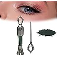 Powder Eyeliner, Eye Liner, Handmade 100% Natural Eyeliner Powder, Long-Lasting Eyeliner Arabic Eyeliner Powder for Natural Makeup, Long-Wearing, Smudge-Proof (Dark Green)