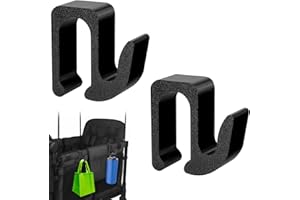 LUAATT Multipurpose Side Hooks for Wonderfold Wagon,2 Pack Sturdy Hooks Accessories Compatible with Wonderfold Wagon W4,Perfect for Organized and Space-Saving Travel(Upgraded)