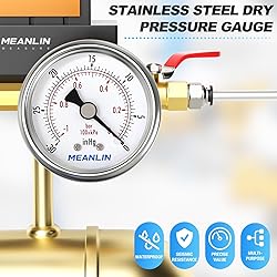 MEANLIN MEASURE 0~160Psi Dry Pressure Gauge