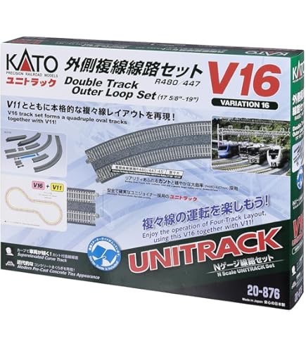 Amazon.com: Kato USA Model Train Products V17 UNITRACK