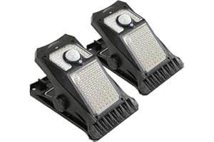 Solar Motion Sensor Lights Outdoor, Clip on Solar Lights Outdoor Waterproof, High Bright Solar Powered Security Lights for Ou