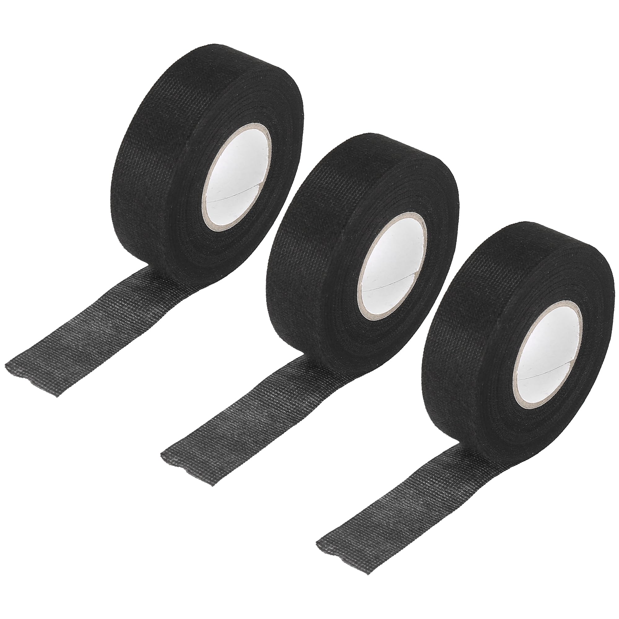 X AUTOHAUX 3pcs 25mmx15m 49.2ft x 0.98in Automotive Wiring Harness Cloth Tape