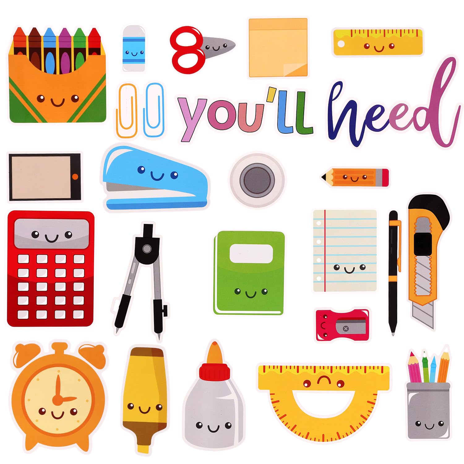 24pcs You'll Need Management Magnets, You Will Need Magnets Classroom School Supplies for Teachers Magnets Fun Colored Classroom Magnets for Whiteboard Magnets Classroom Management Supplies