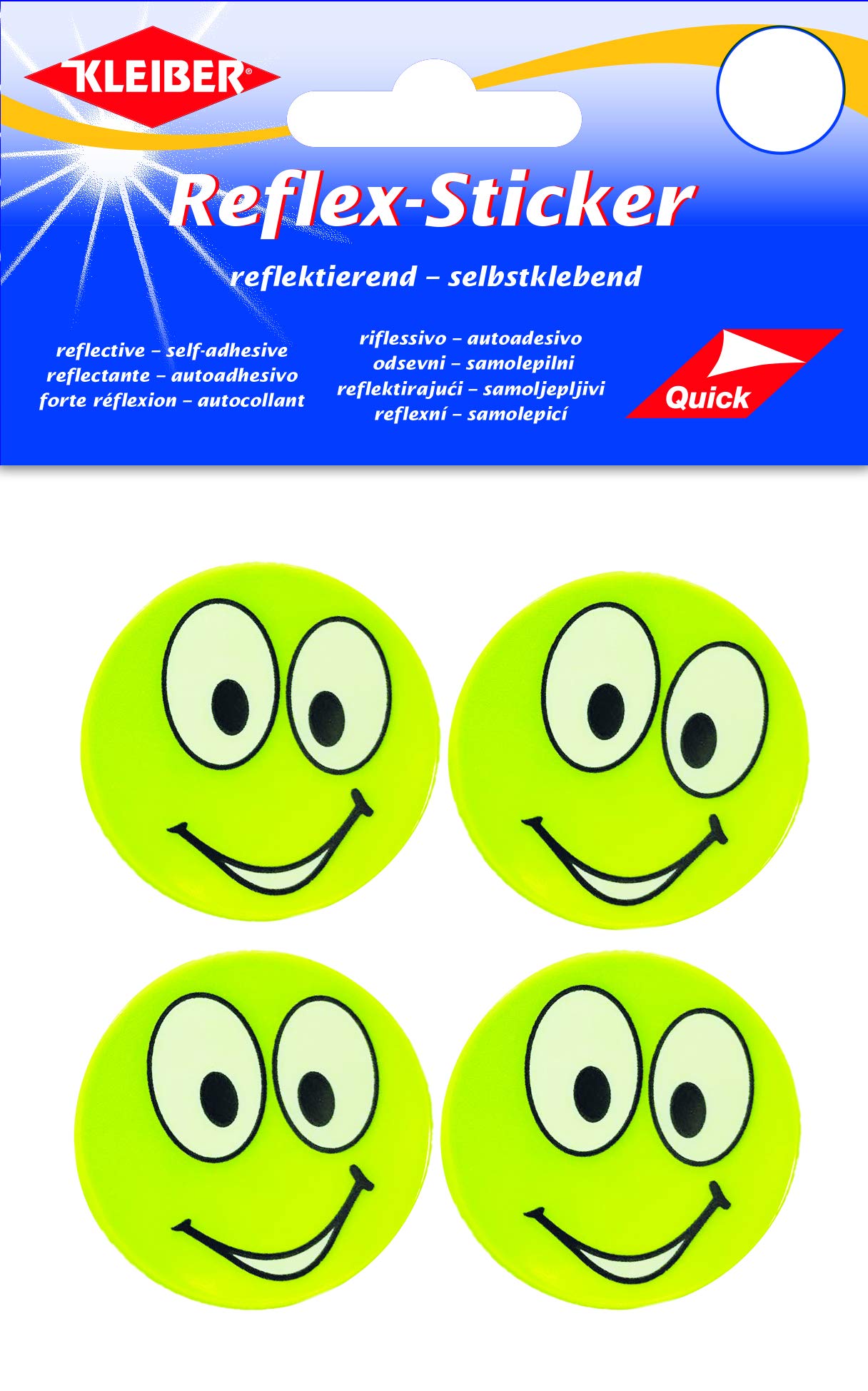 Smiley Face Reflective Stickers