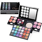 Color Nymph All In One Makeup Palette Set Kit,Portable Travel Makeup Kit for Girls with 24-Colors Eyeshadows Facial Blusher Lip Gloss Pressed Powder Mascara Brushes Mirror