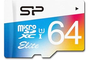 Silicon Power 64GB up to 85MB/s MicroSDXC UHS-1 Class 10, Elite Flash Memory Card with Adaptor (SP064GBSTXBU1V20SP)