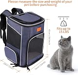 Morpilot Cat Backpack Dog Backpack 7 kg Foldable with Inner Safety Lead view 6