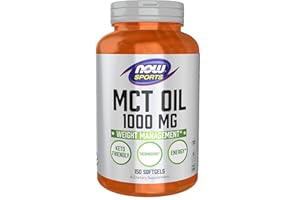 NOW Foods Sports Nutrition, MCT (Medium-chain triglycerides) Oil 1,000 mg, Weight Management, 150 Softgels