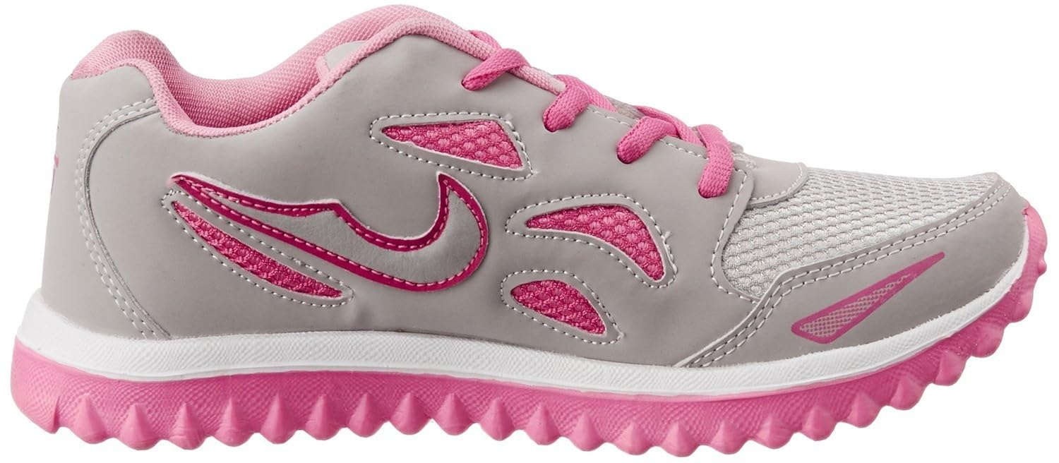 shoes t20 women's grey & pink running shoe