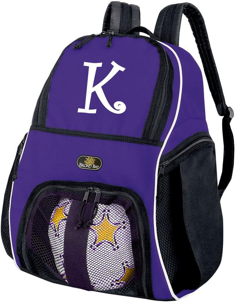 Broad BayPersonalized Soccer Backpack or Personalized Volleyball Bag Purple