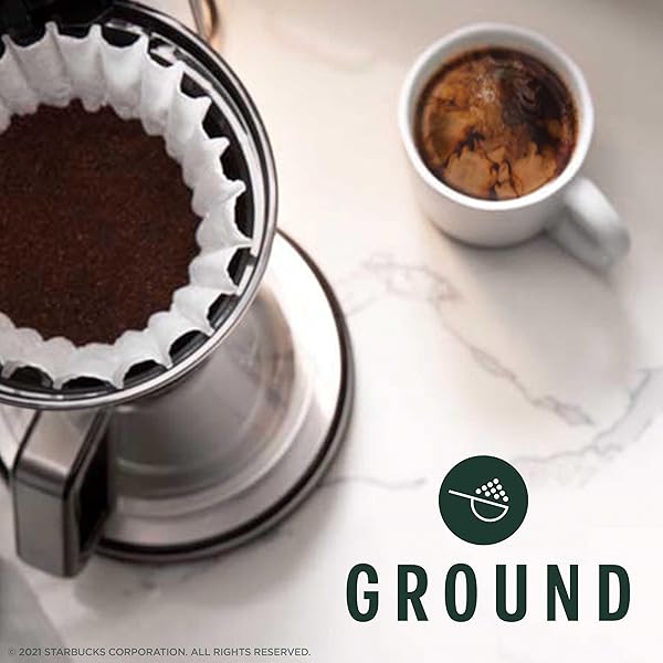 STARBUCKS GROUND COFFEE—MEDIUM ROAST COFFEE—PIKE PLACE ROAST—100% ARABICA—1 BAG (18 OZ)