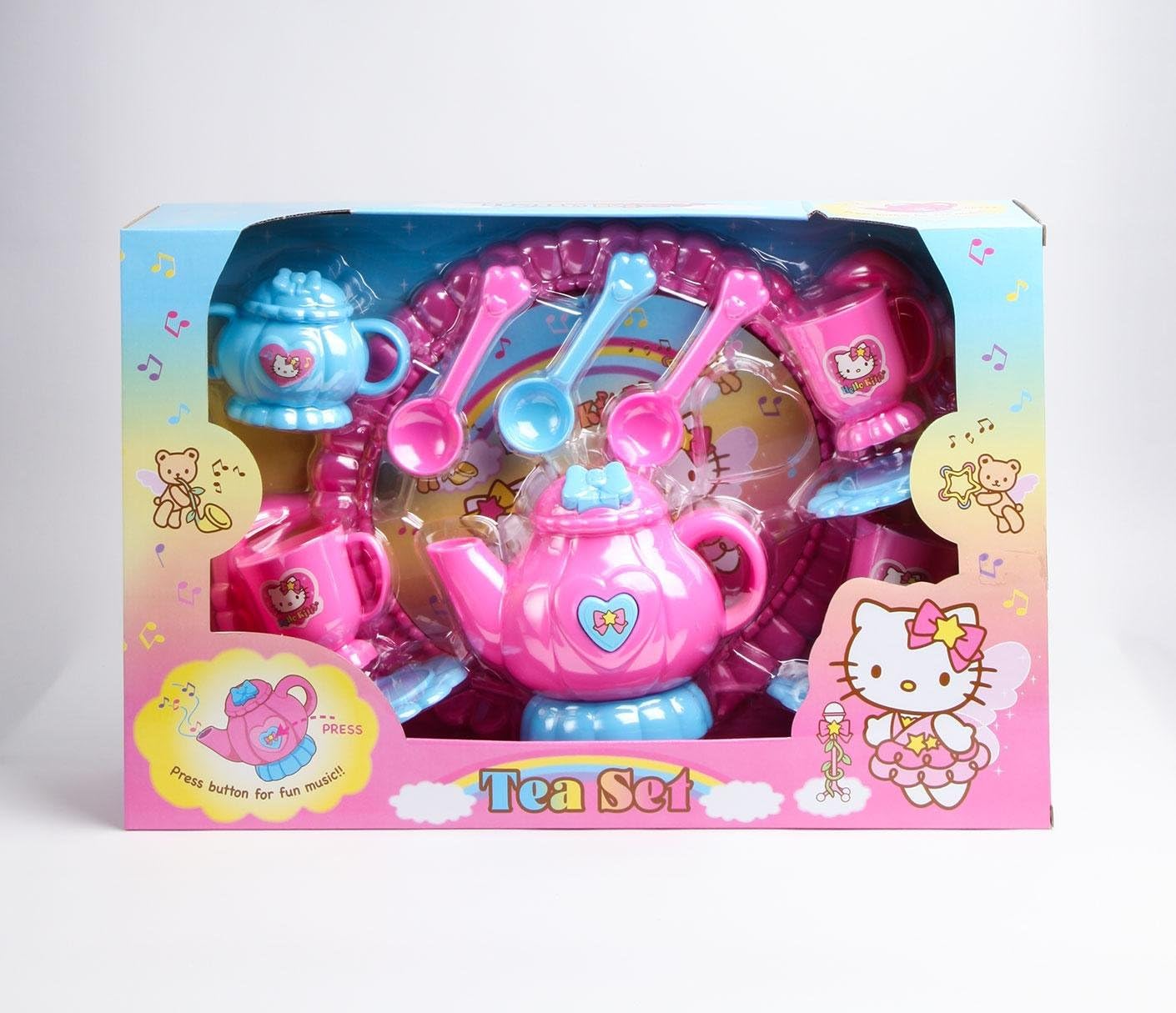 Hello Kitty Plastic Tea Set Melody Amazon.co.uk Toys & Games