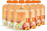 Mama Bear Organic Fruit Pouch Apple Banana Pear Apricot Puree 6x90g