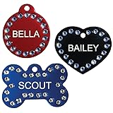 GoTags Pet ID Personalized, Swarovski Crystal Dog