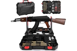 TOPHDY Universal Gun Cleaning Kit for All Caliber Compatible with Pistol Rifle Handgun Shotgun Hunting with Cleaning Stand
