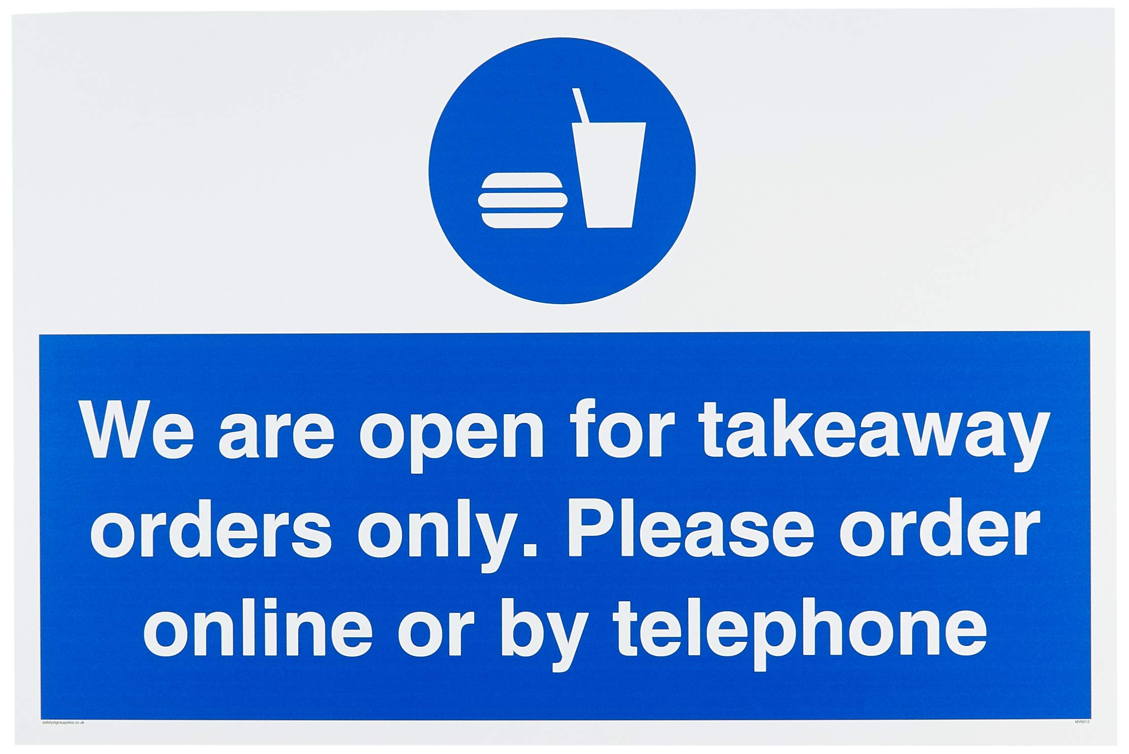 We are open for takeaway orders only. Please order online or by telephone