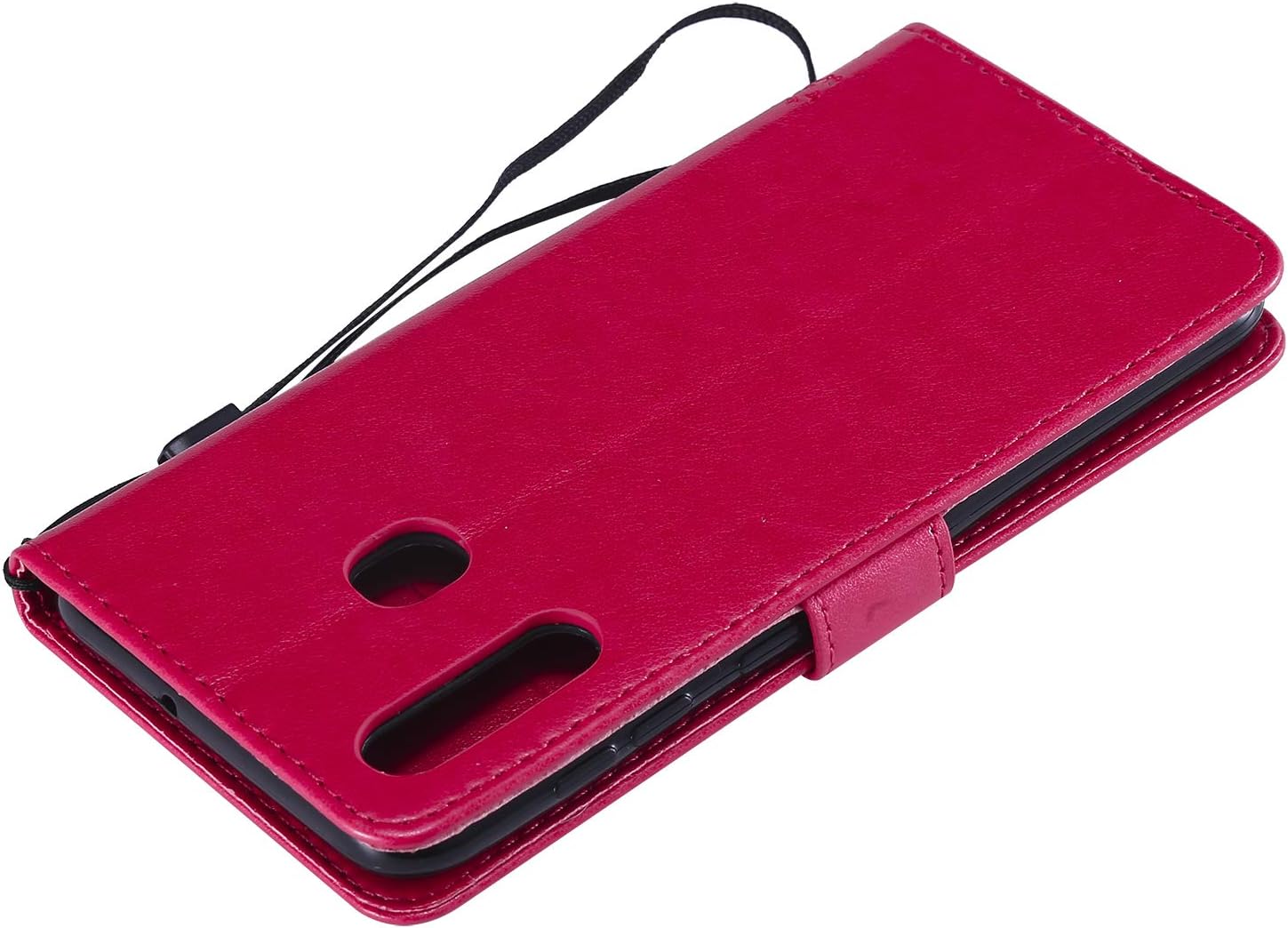 Karomenic Kompatibel Mit Samsung Galaxy 0 A30 Pu Leder Hulle Katze Baum Pragung Handyhulle Brieftasche Silikon Schutzhulle Klapphulle Ledertasche Stander Wallet Flip Case Schale Etui Rosegold Computer Zubehor Einzugfacher