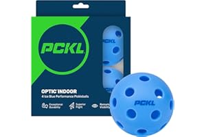 PCKL Optic Speed Pickleball Balls | Choose Indoor or Outdoor Pickleballs | USAPA Tournament Aproved | 4 Pack Crack-Resistant