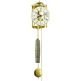 Hermle Antique Style Mechanical Skeleton Wall Clock with Hour Strike 70332-000711