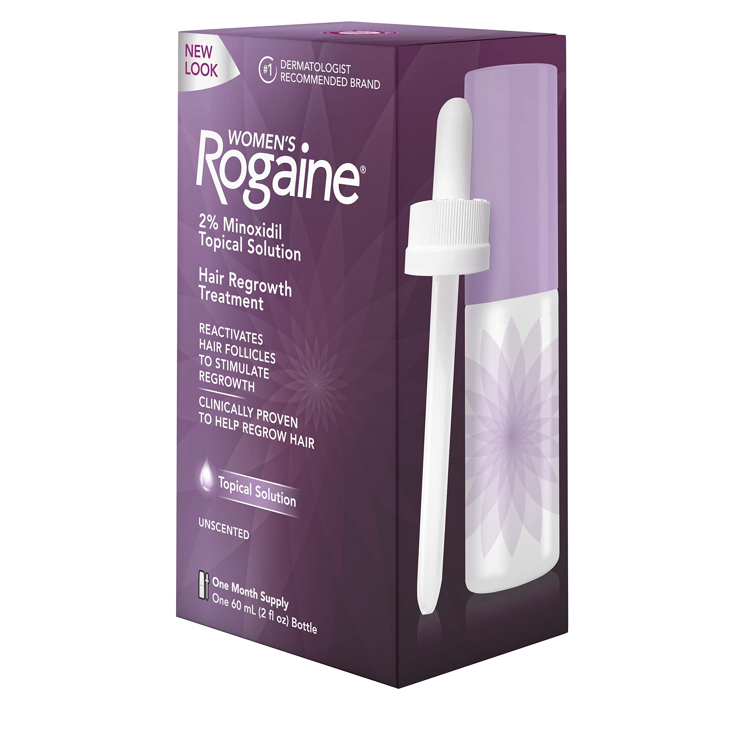 Women's Rogaine 2 Minoxidil Topical Solution for Hair Thinning and