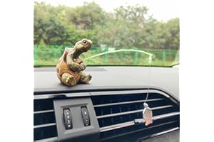 MOTANEY Cute Fishing Car Ornaments for Dashboard, Swinging Fish Car Dashboard Decor, Fun Car Decoration for Dash Car Accessories for Anglers, Home Garden Decor